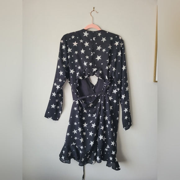 Asos Ruffle Star Patterned Dress - Picture 4 of 4